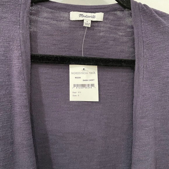 Madewell Bradley Cardigan Sweater Dark Cadet Small - Picture 7 of 7